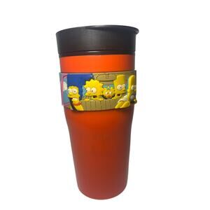 Vintage 2002 The Simpsons Zak Designs 16oz 3D Print Travel Mug